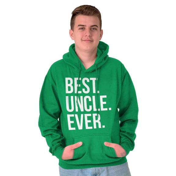 Best Uncle Ever Niece Nephew Men's Big & Tall Graphic Hoodie Brisco Brands 3X