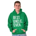 thumbnail image 1 of Best Uncle Ever Niece Nephew Men's Big & Tall Graphic Hoodie Brisco Brands 5X, 1 of 4