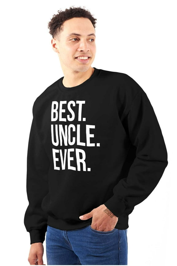 Best Uncle Ever Niece Nephew Men's Big & Tall Crewneck Sweatshirt Brisco Brands 2X