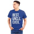 thumbnail image 1 of Best Uncle Ever Niece Nephew Men's Big & Tall Crewneck Graphic Tee Brisco Brands 5X, 1 of 5