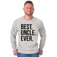 thumbnail image 1 of Best Uncle Ever Niece Nephew Men's Big & Tall Long Sleeve Graphic Tee Brisco Brands 3X, 1 of 5