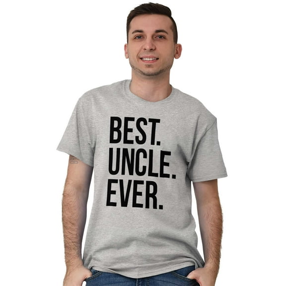 Best Uncle Ever Niece Nephew Men's Graphic T Shirt Tees Brisco Brands M