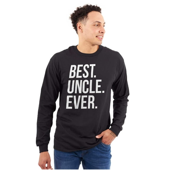 Best Uncle Ever Niece Nephew Men's Long Sleeve Tee T Shirt Brisco Brands S