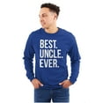 thumbnail image 1 of Best Uncle Ever Niece Nephew Men's Long Sleeve Tee T Shirt Brisco Brands X, 1 of 6