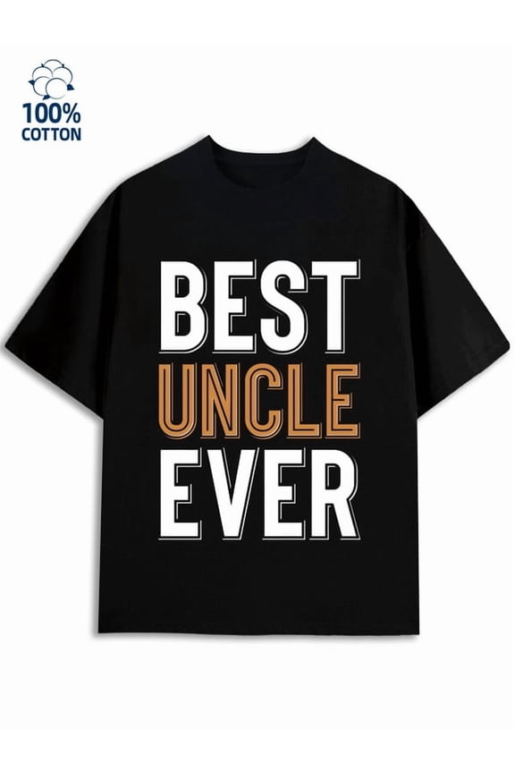 Best Uncle Ever for men funny humor 180G 100% Cotton black vintage work Classic Unisex Shirt Crewneck tshirts Classic Unisex Shirt Graphic tshirts Trendy Unisex Shirt Graphic Tee tshirts