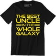 thumbnail image 1 of Best Uncle In The Galaxy Gift Xmas Fathers Day Men's T-Shirt, 1 of 4