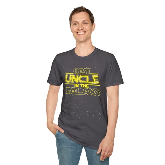 Best Uncle In The Galaxy, Gildan Unisex Softstyle Shirt, Graphic Tee, S-3XL