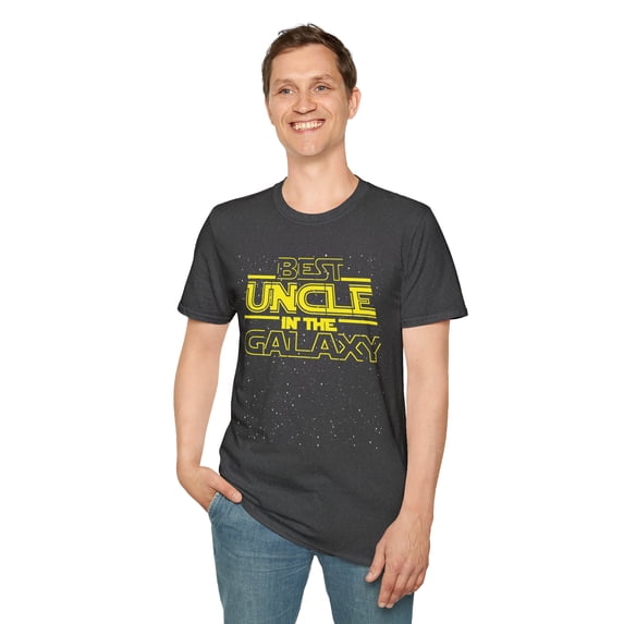 Best Uncle In The Galaxy, Gildan Unisex Softstyle Shirt, Graphic Tee, S-3XL