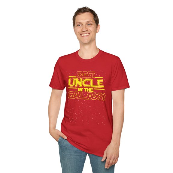 Best Uncle In The Galaxy, Gildan Unisex Softstyle Shirt, Graphic Tee, S-3XL