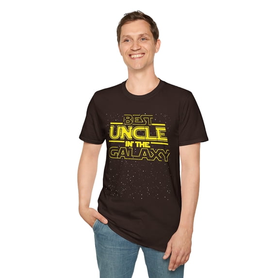 Best Uncle In The Galaxy, Gildan Unisex Softstyle Shirt, Graphic Tee, S-3XL