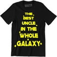 thumbnail image 1 of Best Uncle In The Galaxy Mens Gift Xmas Fathers Day T-Shirt, 1 of 4