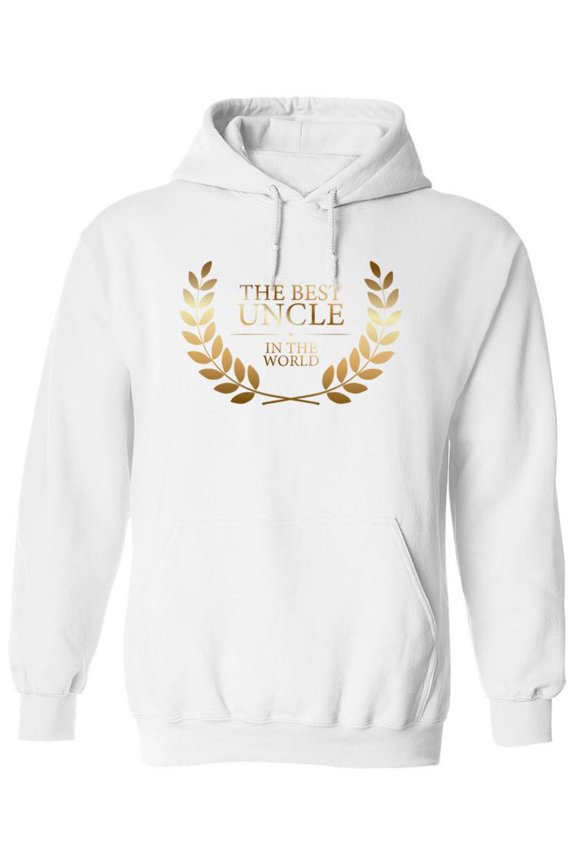Best Uncle In The World Hoodie Men -SPIdeals Designs, Male x-Large