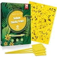 thumbnail image 1 of Best Value 30Pack 6×8in Dual-Sided Yellow Sticky Traps, Non-Toxic Insect Boards Trap Gnats, Whiteflies, Aphids, Thrips, Leafminers, with 30 Twist Ties for Indoor & Outdoor Plants, 1 of 10