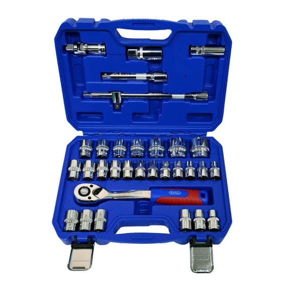 Best Value H0183026 1/2 in. Drive Metric Socket 12 Points with Carrying Case 33-Piece Set