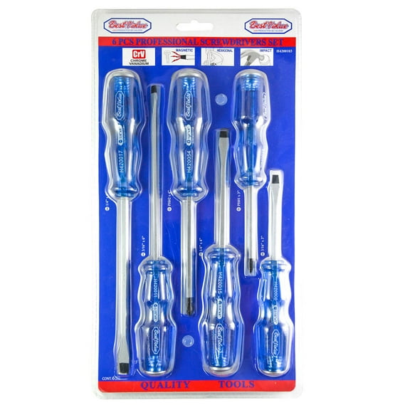 Best Value H4200103 Go Thru Striking Phillip and Slotted Screwdriver with Magnetic Tips 6-Piece Set