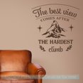 thumbnail image 1 of Best View After Hardest Climb RV Travel Quotes Wall Art Decal Stickers 23x23-Inch Chocolate Brown, 1 of 2
