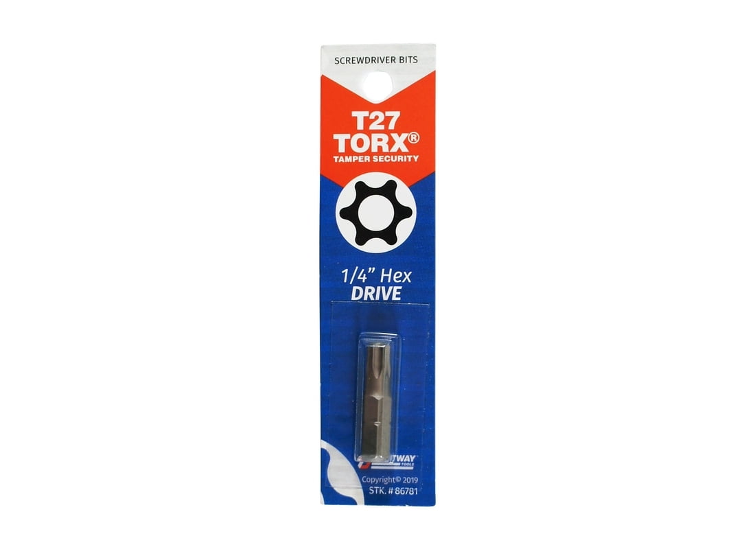 Mayhew Tamper-Proof Torx Bit T27 - Security Bit - T27 Size - Walmart.com