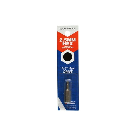 SECURITY 2.5MM INSRT BIT