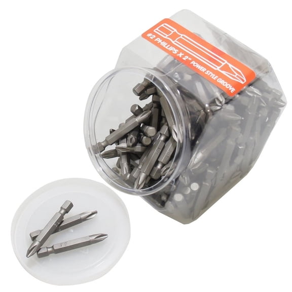 Mayhew Best Way Tools Phillips #2 x 2 In. power 2 In. Screwdriver Bit Display B84005 Heavy-Duty Construction, Professional Use