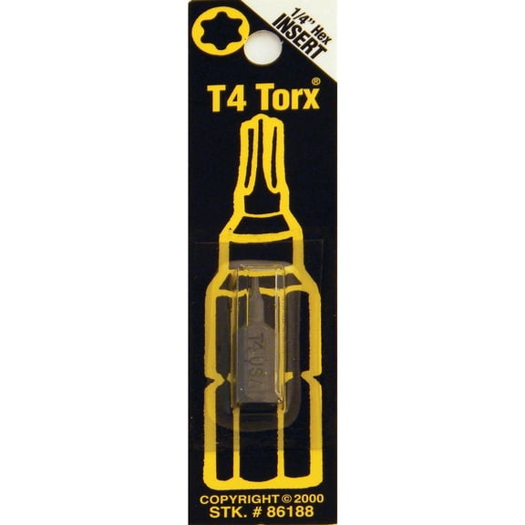 Best Way Tools Torx 1/4 in. x 1 in. L Screwdriver Bit Carbon Steel 1 pc.