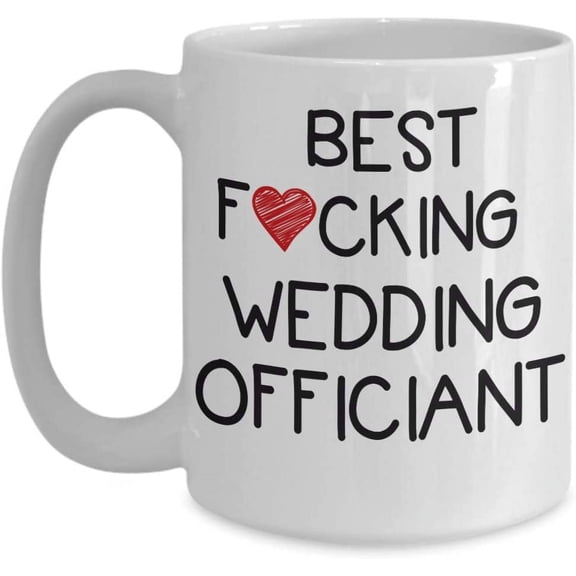 Best Wedding Officiant Coffee Mug Bridal Party Gift for Wedding Officiant, Women Men Him Her Friend Coworker Tea Cup Christmas xmas