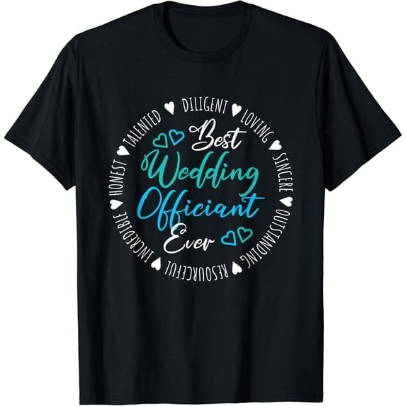 Best Wedding Officiant Ever Ordained Minister Graphic Design For ...