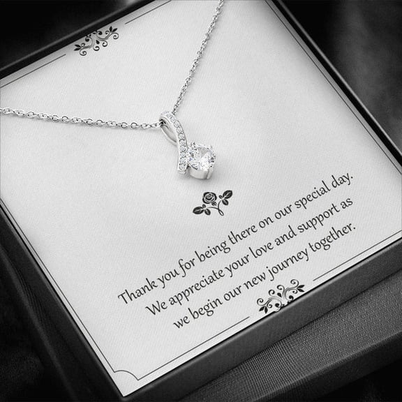 Best Wedding ReturnIdea - Pendant With Message CardIZE YOUR BOX, Gold Alluring Necklace