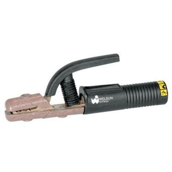 Best Welds Electrode Holder - High Tong Type, 200 A, Brass, #3 Cable, 3.2 mm Electrode Cap, 8.46 in L