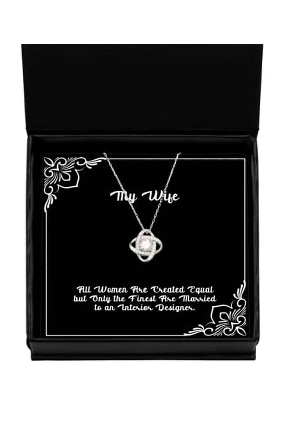 Best Wife Love Knot Silver Necklace, All Women Are Created Equal but, Gifts For Wife, Present From Husband, Jewelry For Wife, , Funny wife gift, Love knot necklace, Funny love knot necklace, Wife love