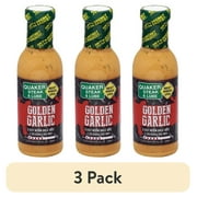 (3 pack) Best Wings USA Quaker Steak & Lube, Golden Garlic Sauce, 12 fl oz