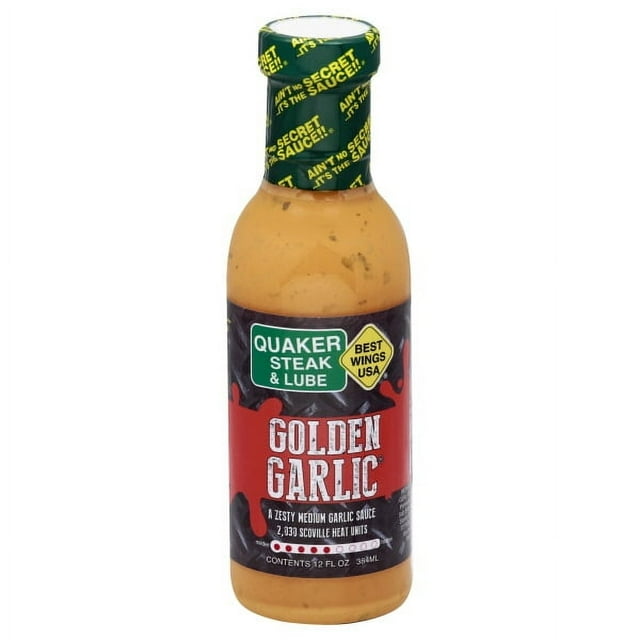 Best Wings USA Quaker Steak & Lube, Golden Garlic Sauce, 12 fl oz