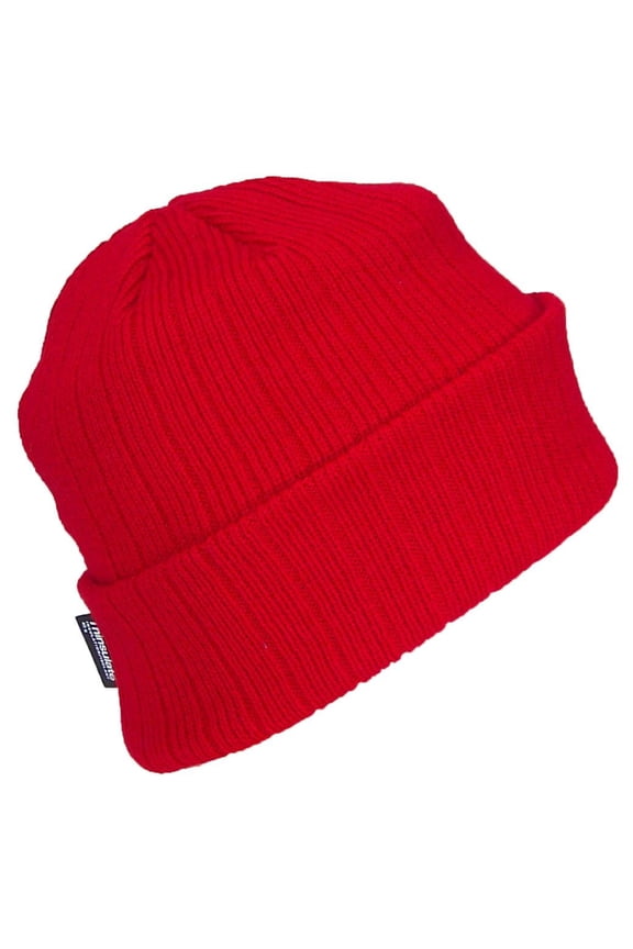 40 Gram Thinsulate Insulated Cuffed Winter Hat (One Size) - Red