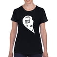thumbnail image 1 of Best Witches Twin Charm I T-Shirt Women -Smartprints Designs, Female 3X-Large, 1 of 3