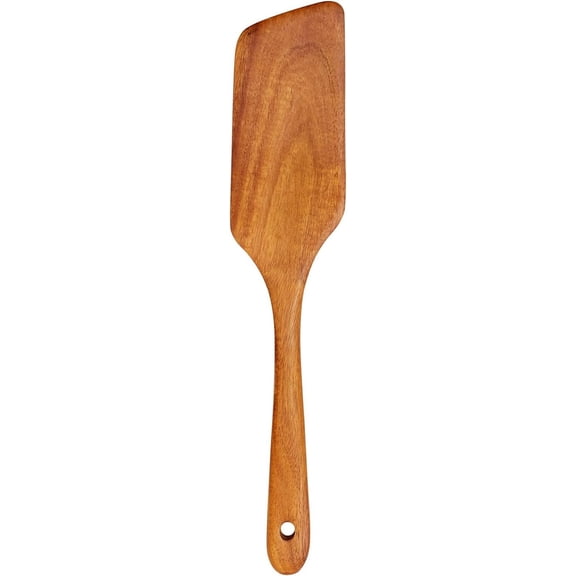 Best Wooden   Spatula for Cooking Utensils Teak Wok Spatulas for Kitchen Spoon Pancake Turner Scraper Spurtle Bamboo Kitchen Utensil Flat Egg Flipper Spatula Long Fish Cooking Spatulas