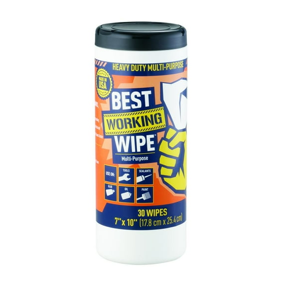 Best Working Wipes Cleaning Wipes, Multi-Purpose, Dual-Sided, 30ct