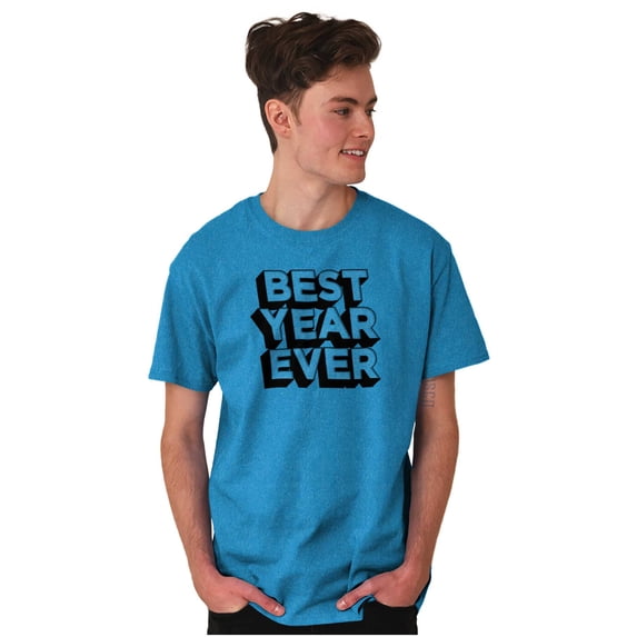 Best Year Ever Graduation Proud Grad Men's Graphic T Shirt Tees Brisco Brands 5X