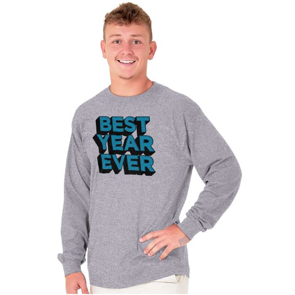 Best Year Ever Graduation Proud Grad Plus Size Long Sleeve Graphic Tee Shirt Brisco Brands 3X