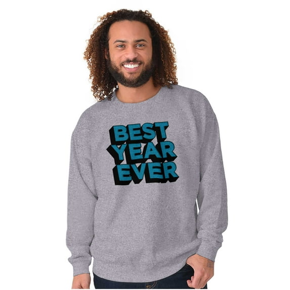 Best Year Ever Graduation Proud Grad Unisex Plus Fleece Graphic Sweatshirt Brisco Brands 5X