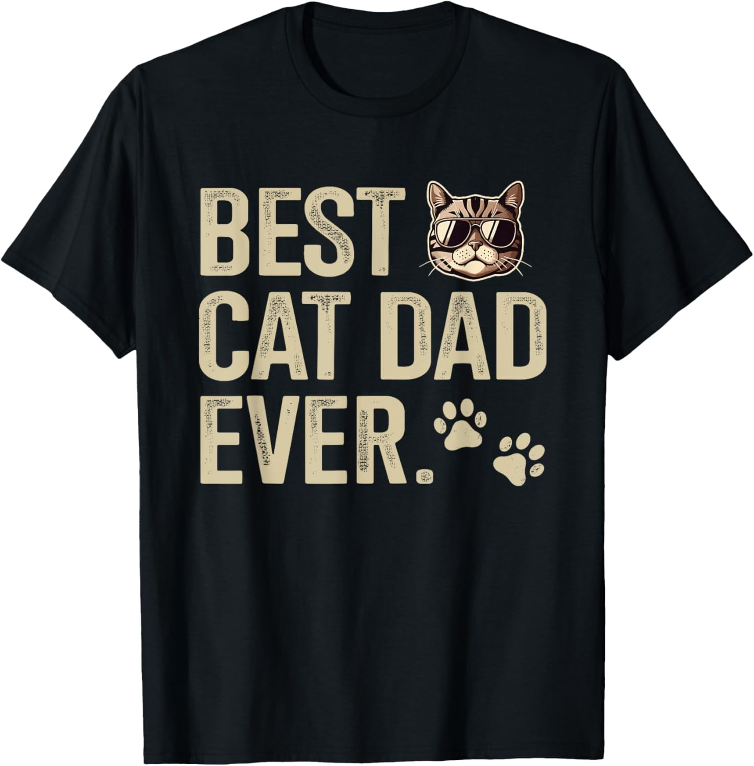 Best cat dad ever for fathers day birthday christmas TShirt