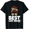 thumbnail image 1 of Best cat mom ever. T-Shirt, 1 of 4