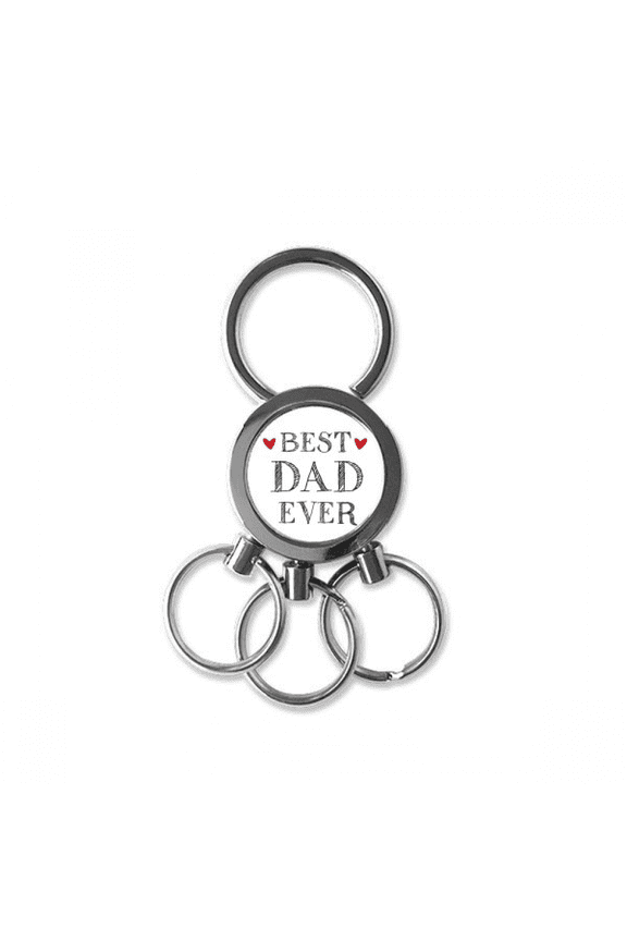 Best dad ever Quote Loved ones Stainless Steel Metal Key Chain Ring Car Keychain Keyring Clip