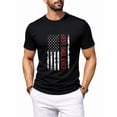 thumbnail image 1 of Best dad ever US american flag gift for father's day Short Sleeve T-Shirt, 1 of 7
