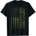 thumbnail image 1 of Best dad ever american military camouflage flag gift father T-Shirt, 1 of 4
