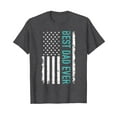thumbnail image 1 of Best dad ever with US american flag Father's day Short Sleeve T-Shirt Gift Dad Daddy Papa Fathers Day, 1 of 4