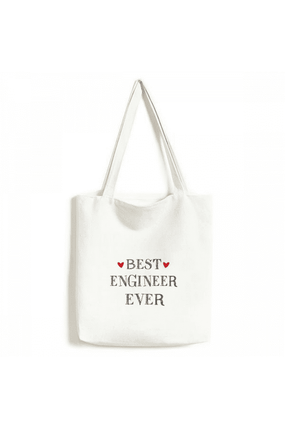 Best engineer ever Quote Profession Tote Canvas Bag Shopping Satchel Casual Handbag