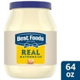 thumbnail image 1 of Best foods mayonnaise creamy real mayo gluten free, kosher condiment 64 oz, 1 of 9