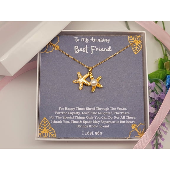 Best friend gift, best friend necklace, best friend distance gifts, Besties BBF