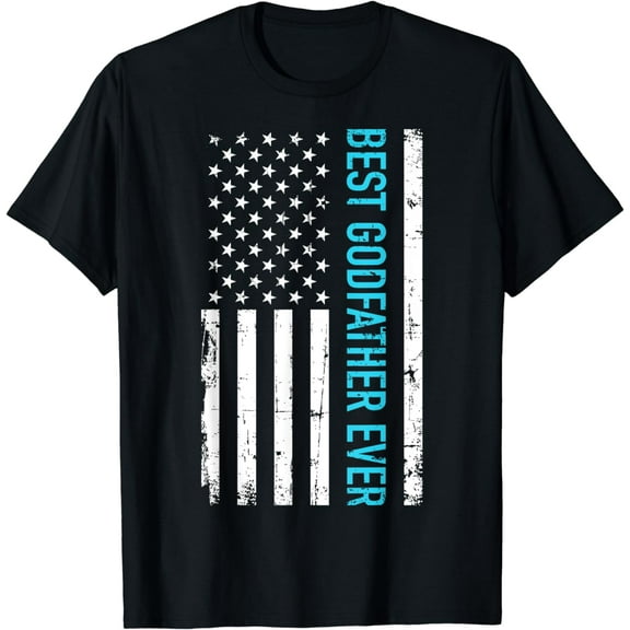 Best godfather ever US flag T-Shirt