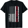 thumbnail image 1 of Best grandpa ever US american flag T-Shirt100% cotton short-sleeved shirt for both men and women, 1 of 6