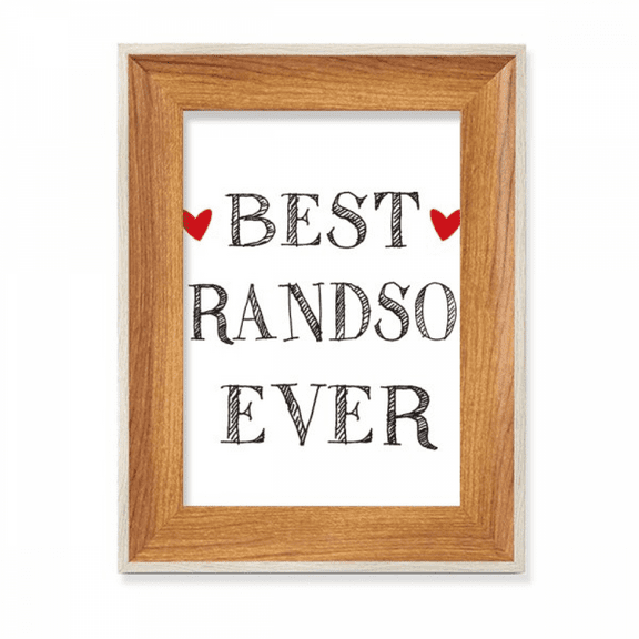 Best grandson ever Quote Relatives Desktop Wooden Photo Frame Display Picture Art Painting Multiple Sets